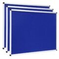VIZ PRO Notice Board Felt Blue S