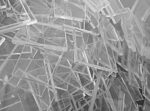 gray abstract background clear acrylic fragments